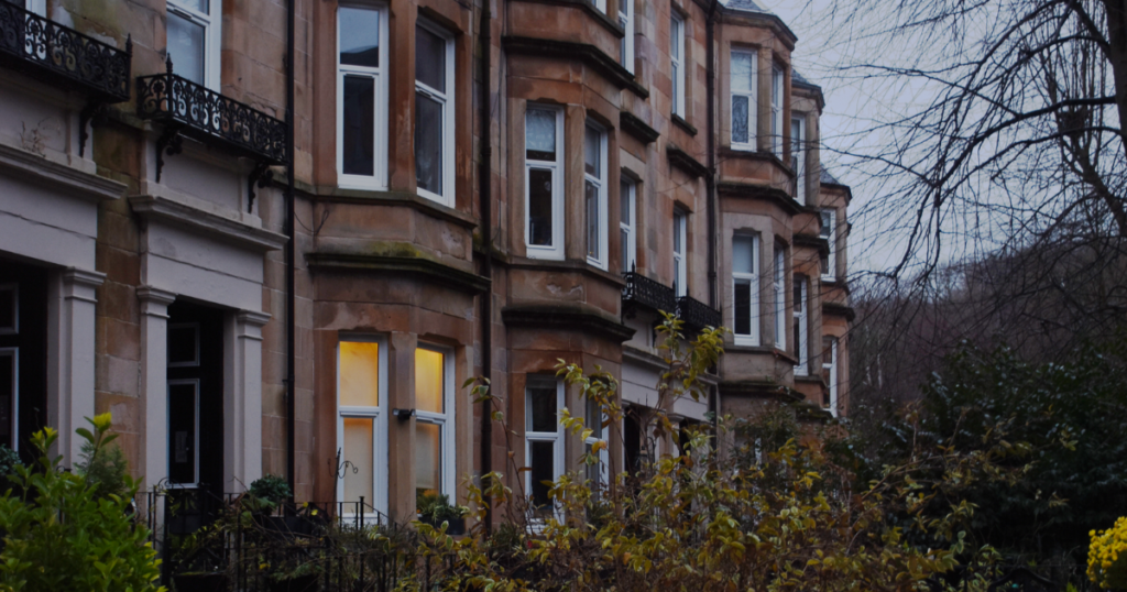 Outdoor Scottish Glasgow property, HRR Band C